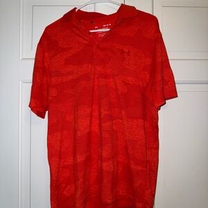 Under Armour Men's Vibrant Red Polo